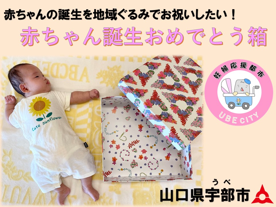 山口県宇部市の企業版ふるさと納税 赤ちゃんの誕生を地域ぐるみで応援したい 赤ちゃん誕生おめでとう箱 プロジェクト