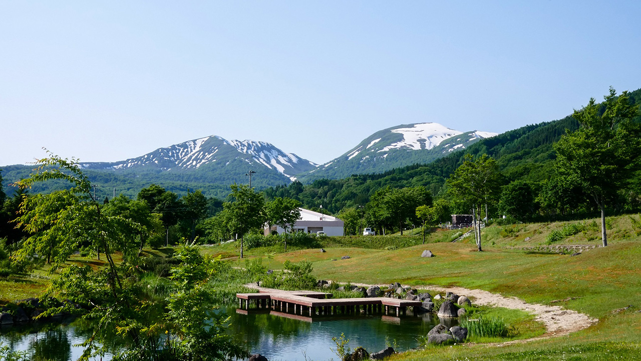 自然豊かな西川町の風景