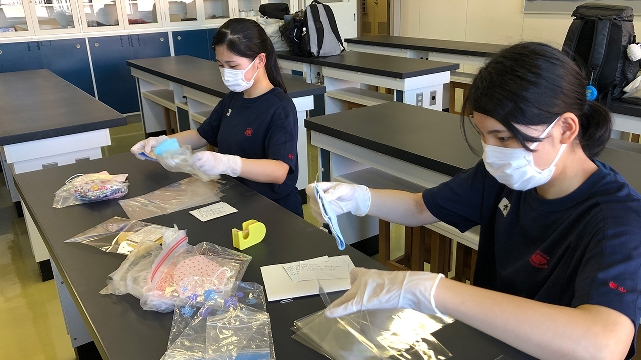 袋詰め作業の様子